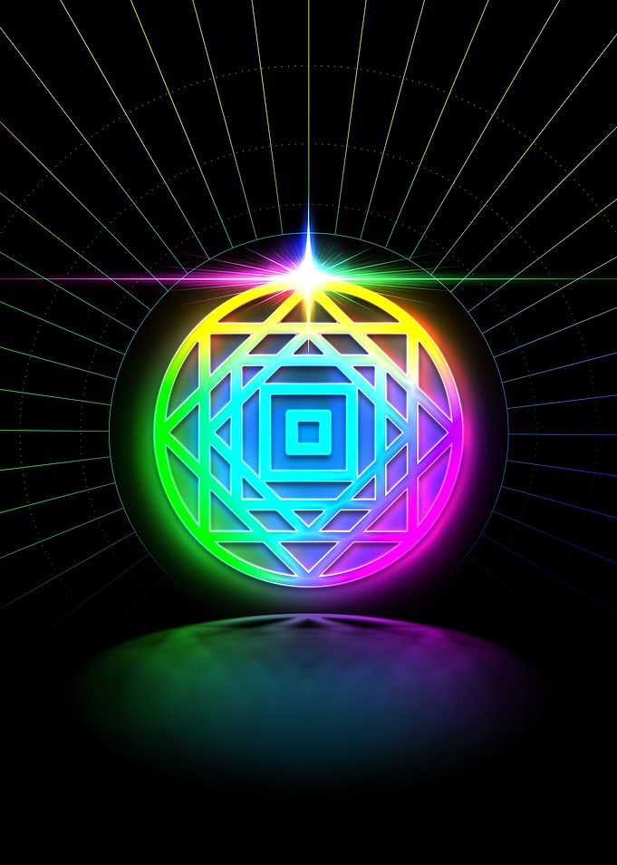 Prismatic Neon Magic Seal