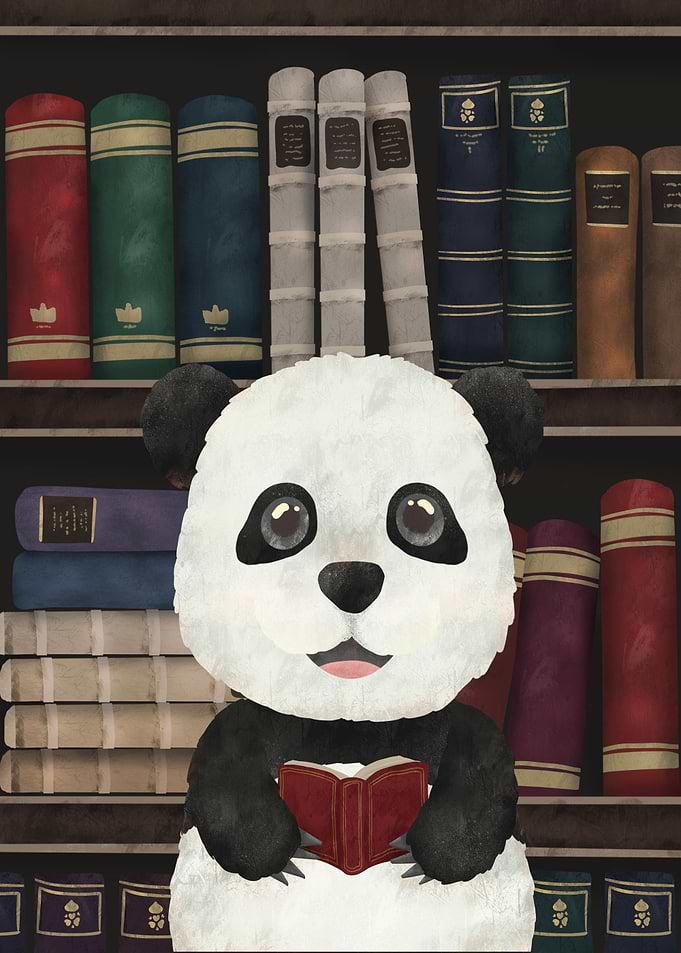 Panda Book Lover