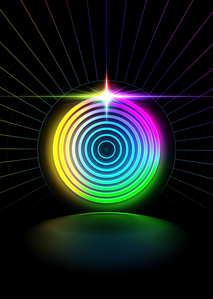 Prismatic Neon Magic Seal