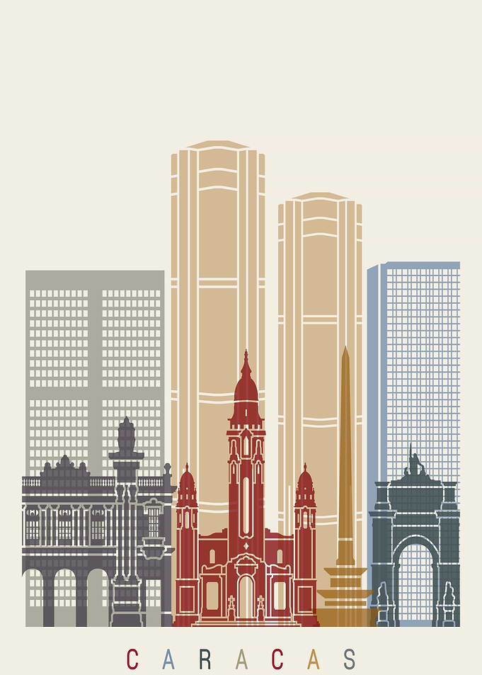 Caracas skyline poster