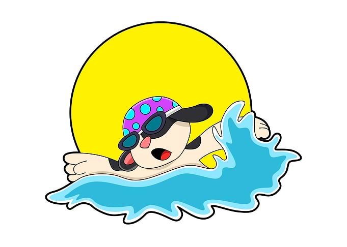 Dog Swimming goggles Cap