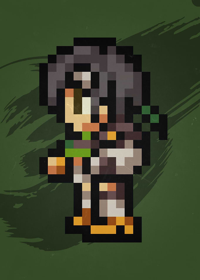 FF VII Yuffie Pixel Sprite