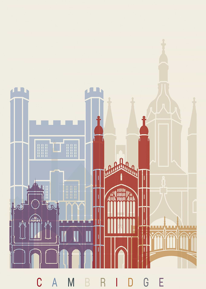 Cambridge skyline poster