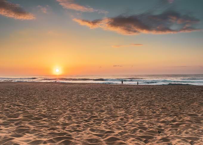 Sunrise over Indian Ocean