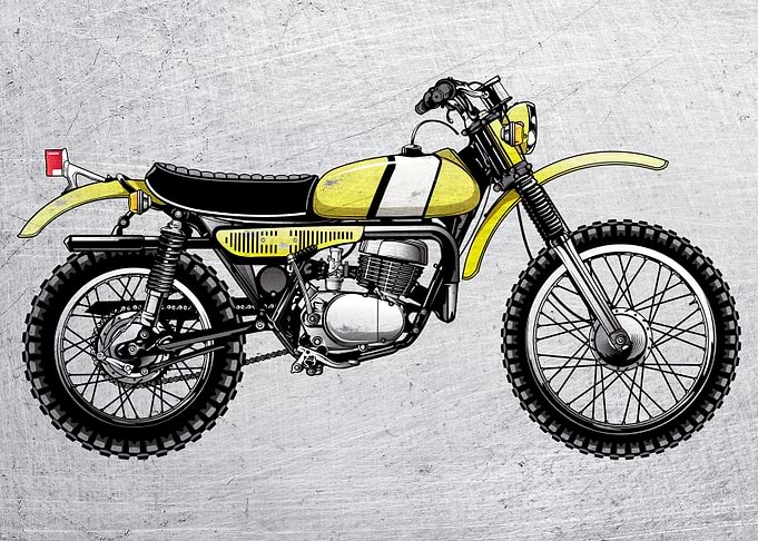 Motorbike Wall Art 2