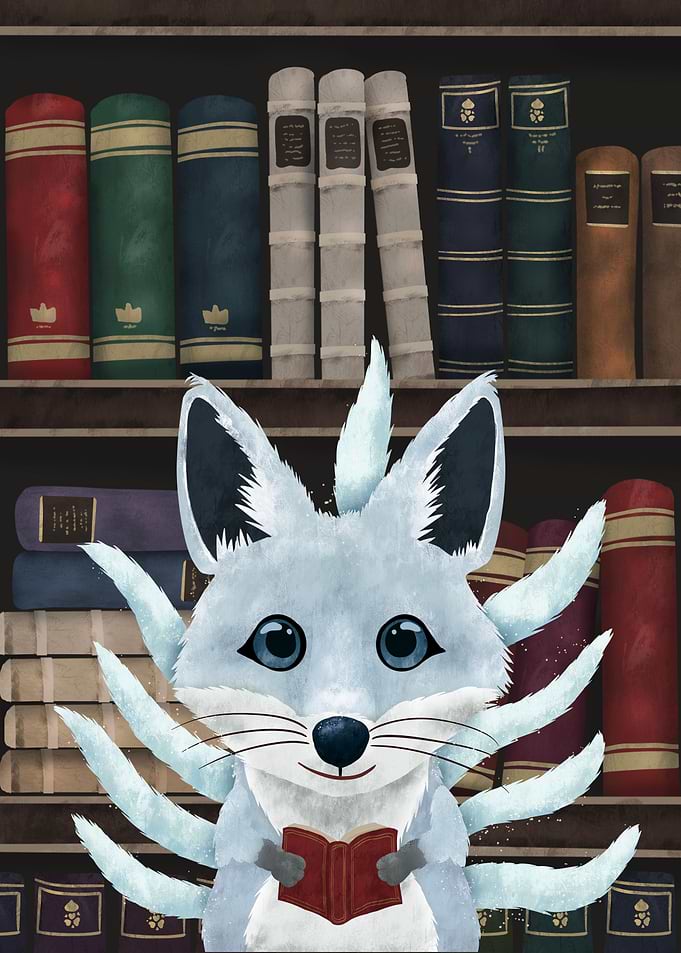 Gumiho Fox Book Lover