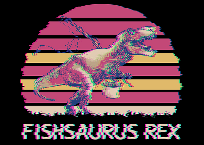 Fishing Dinosaur TRex