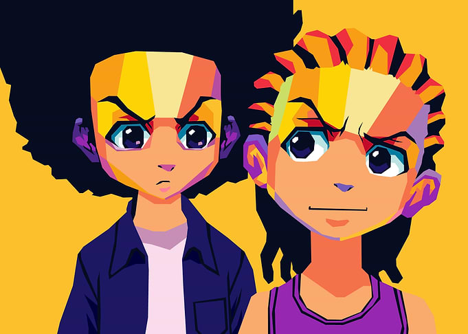 Riley and Huey pop art