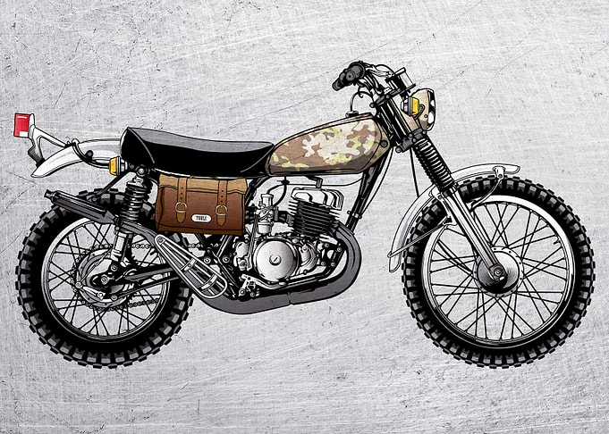 Motorbike Wall Art 3