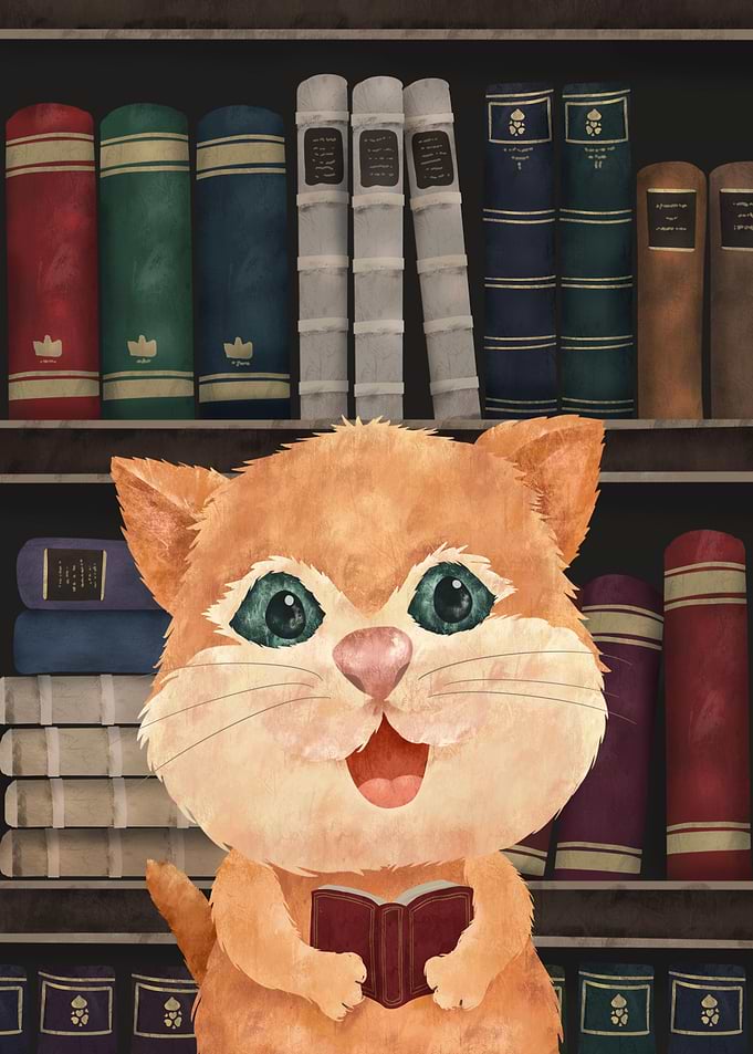 Cat Book Lover