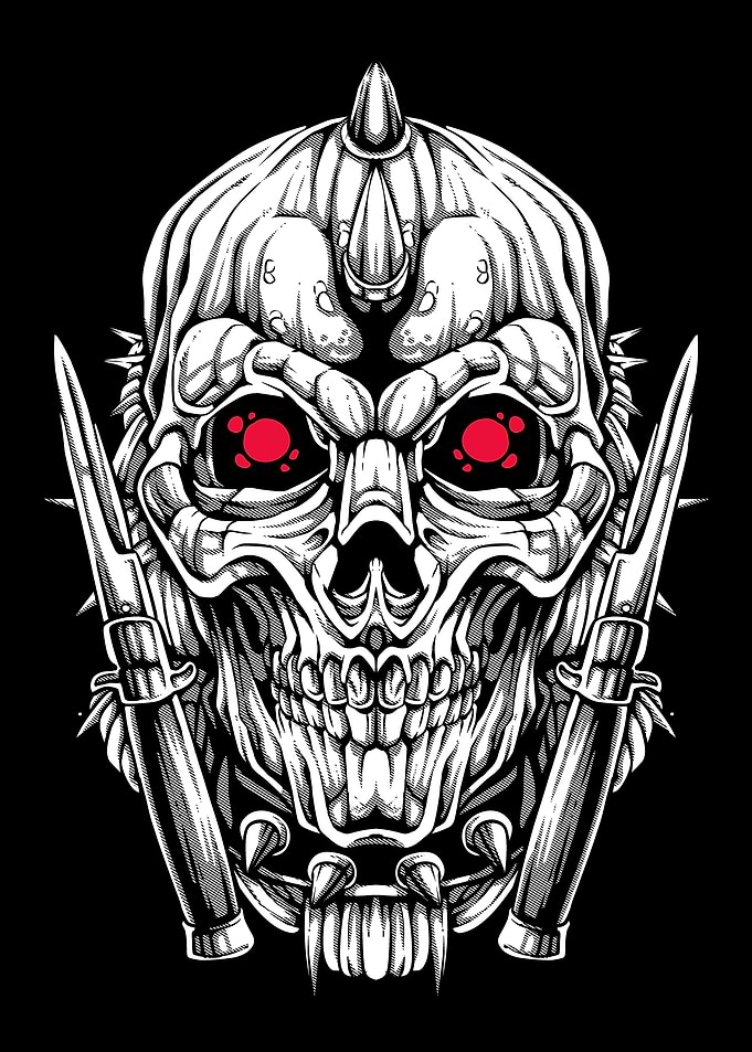 SKULL PUNK DAGGER