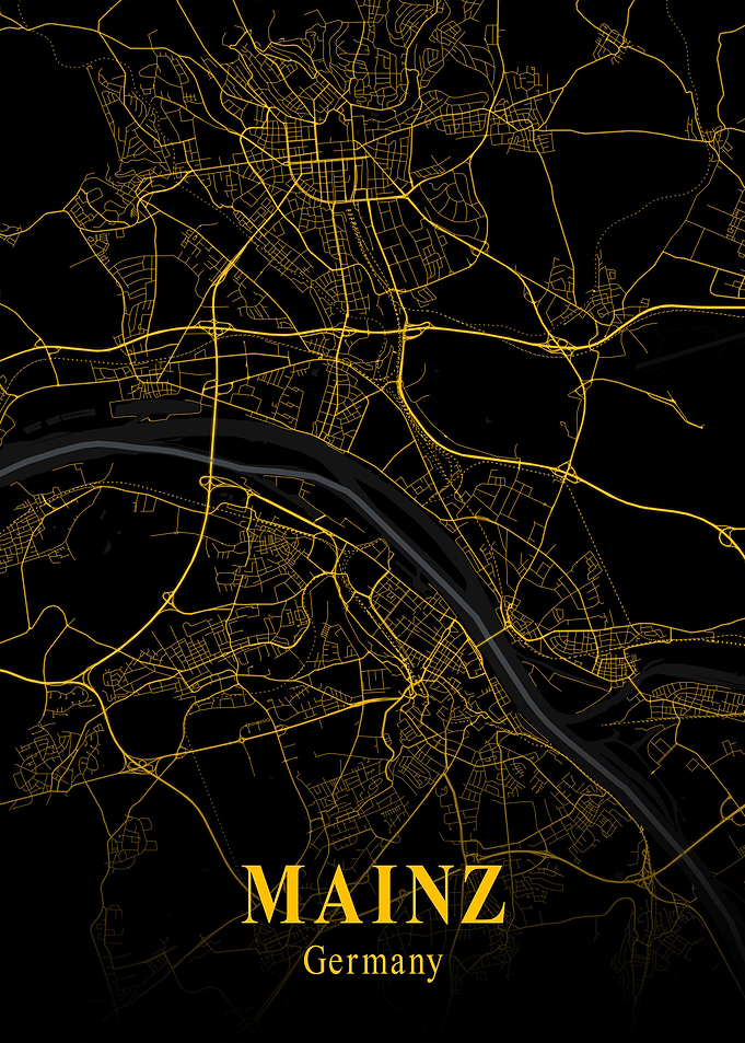 Mainz City Map Germany