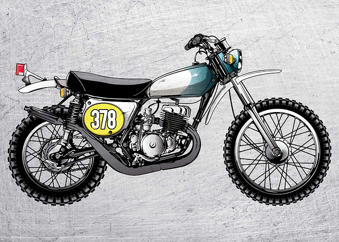 Motorbike Wall Art 7
