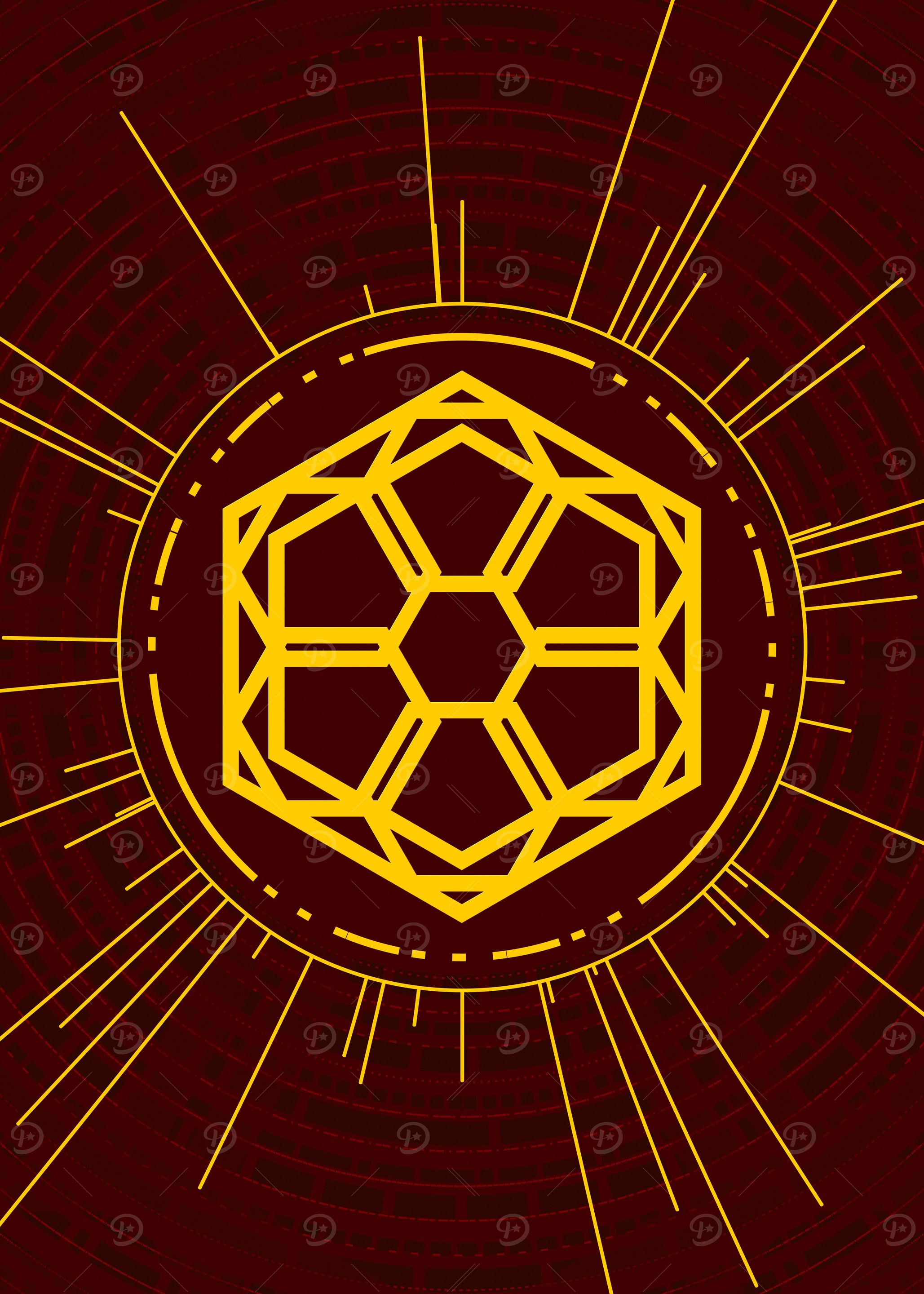Yellow Gold Magic Glyph