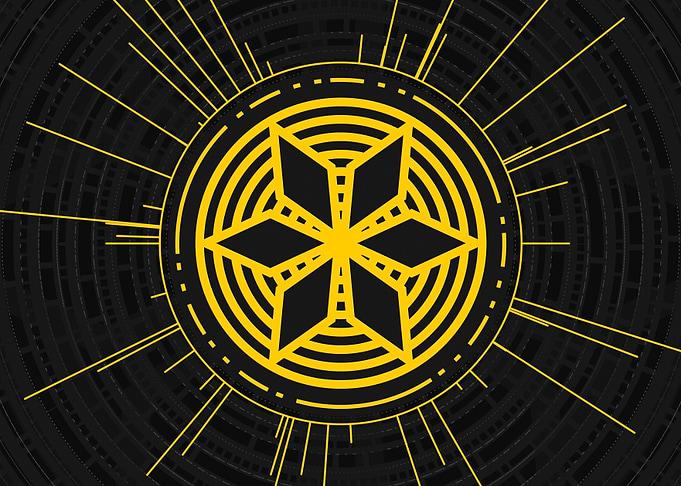 Yellow Glyph Mandala Rune
