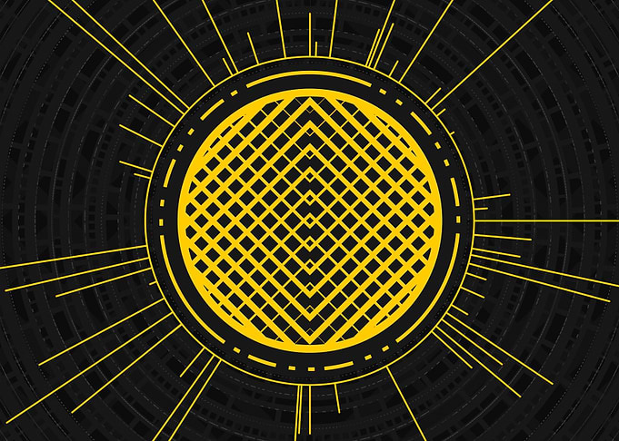 Yellow Gold Magic Glyph