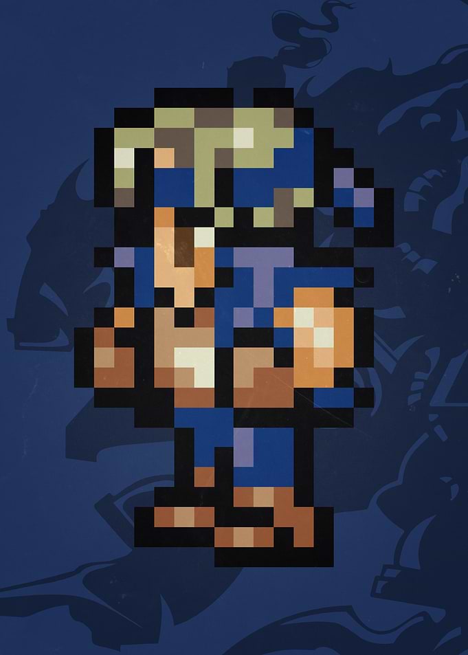 FF VI Locke Pixel Sprite