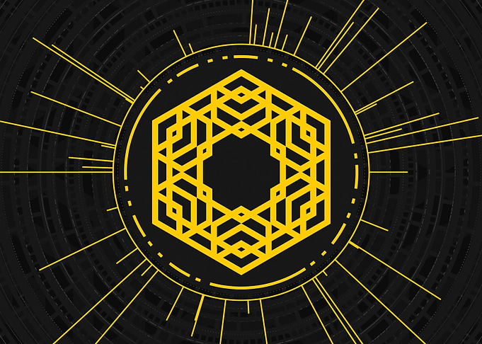 Gold Geometric Glyph Rune