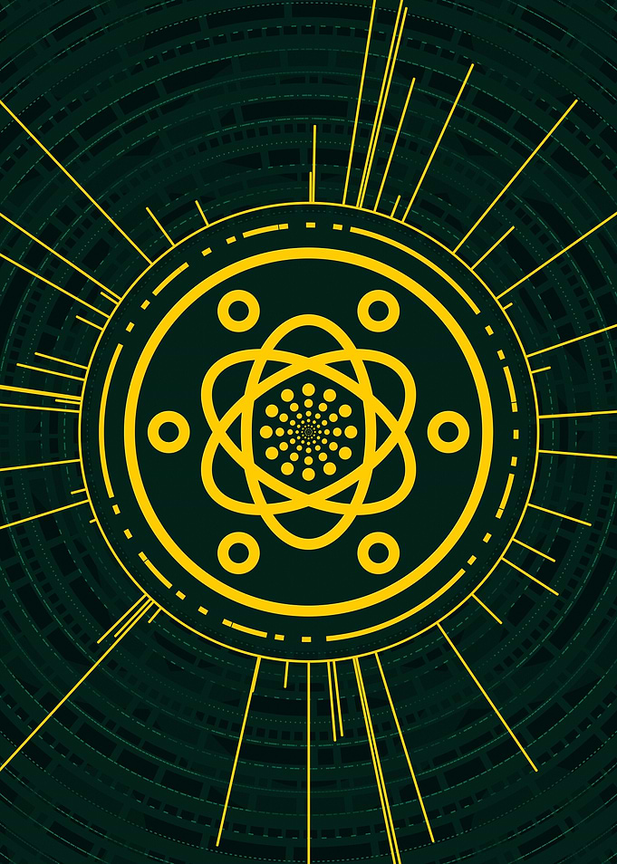 Gold Sacred Geometry Glyph