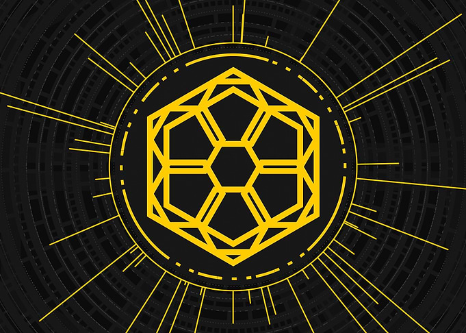 Gold Sacred Geometry Glyph