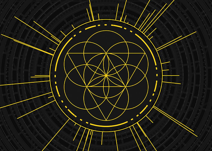 Yellow Gold Magic Glyph