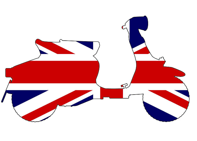 Union Jack Motor Scooter