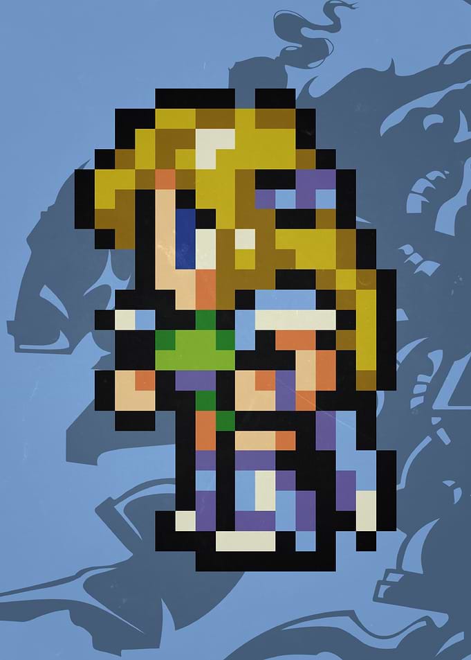 FF VI Celes Pixel Sprite