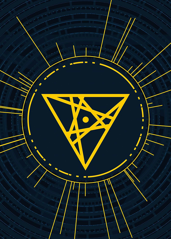 Gold Glyph Mandala Rune