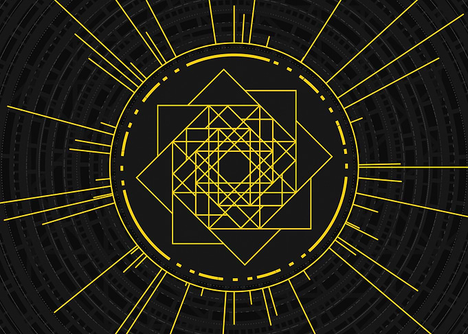Yellow Gold Magic Glyph