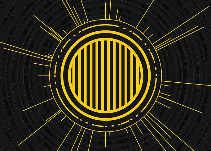 Gold Sacred Geometry Glyph