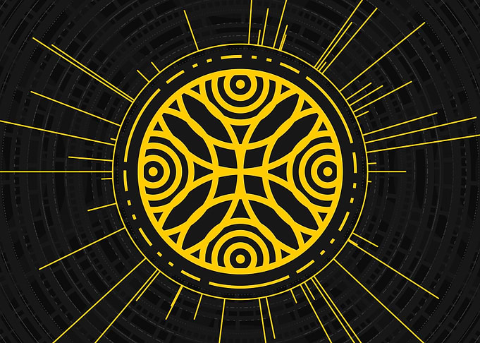 Yellow Gold Magic Glyph