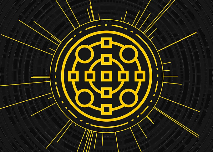 Gold Geometric Glyph Sign