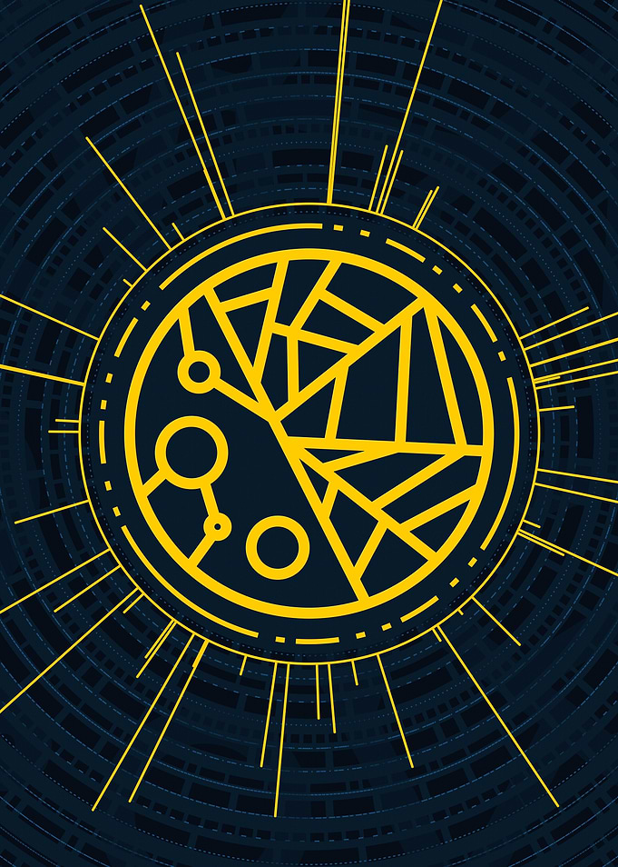 Gold Glyph Mandala Rune