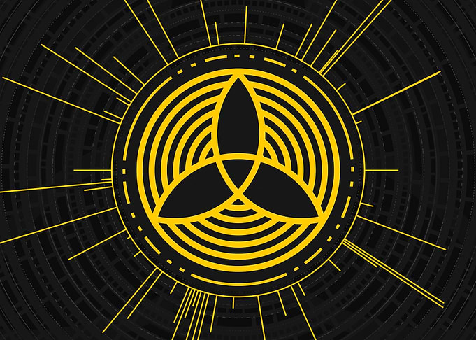 Gold Sacred Geometry Glyph
