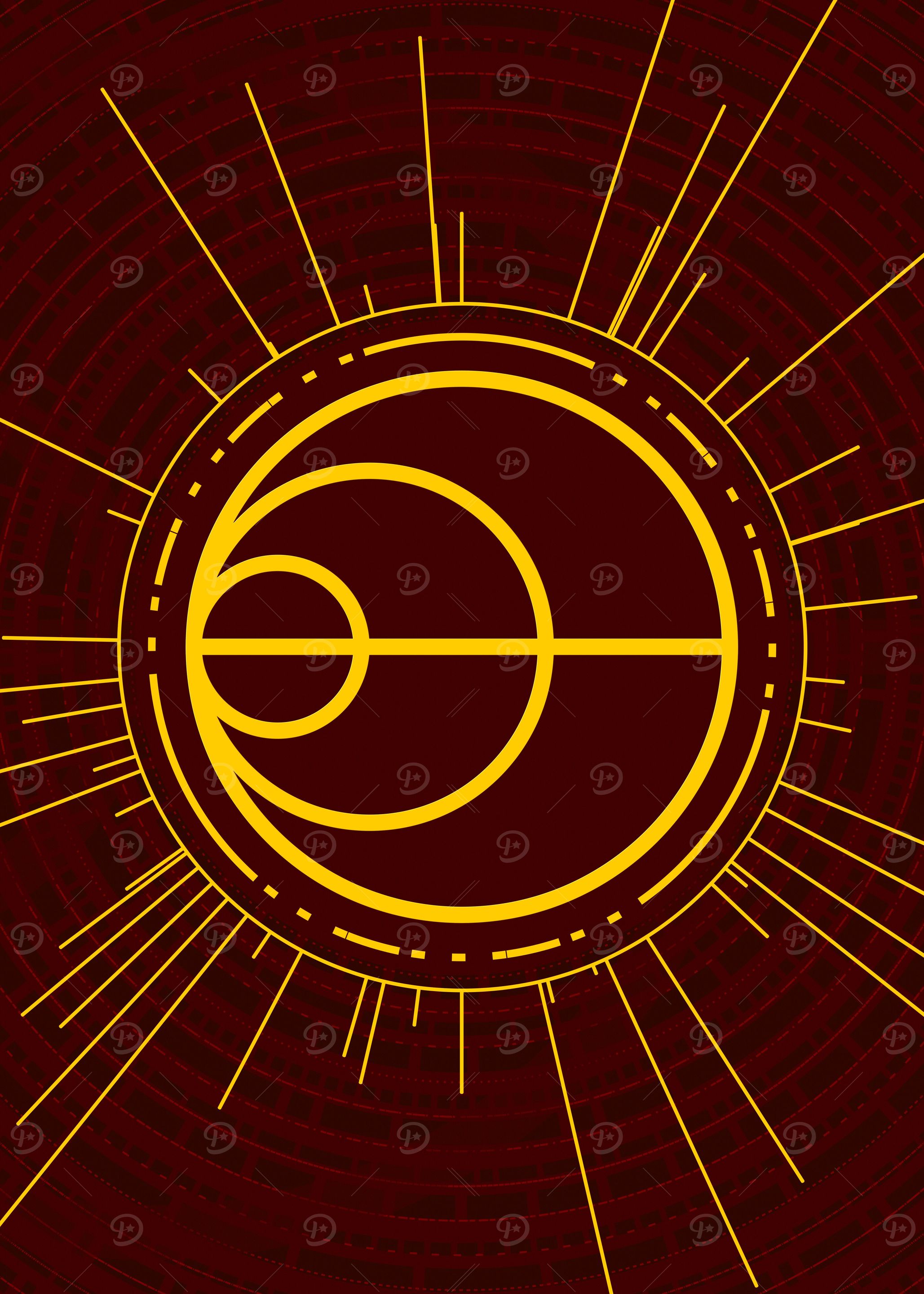 Gold Glyph Mandala Rune