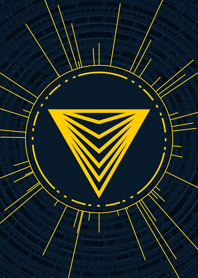 Gold Geometric Glyph Rune