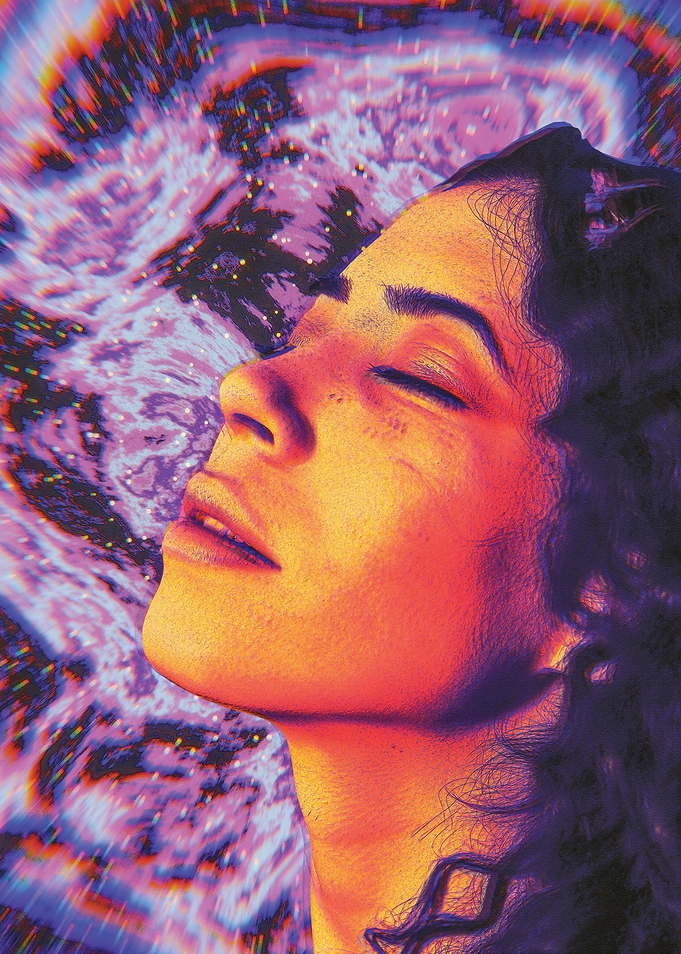 Retro Galaxy Portrait