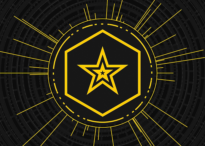 Gold Sacred Geometry Glyph
