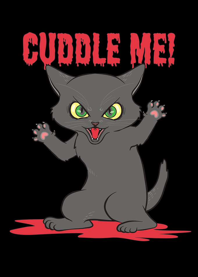Vintage Evil Cat Kitten