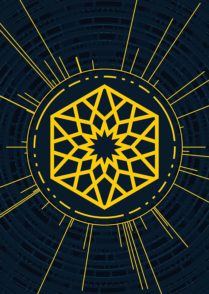 Yellow Gold Magic Glyph