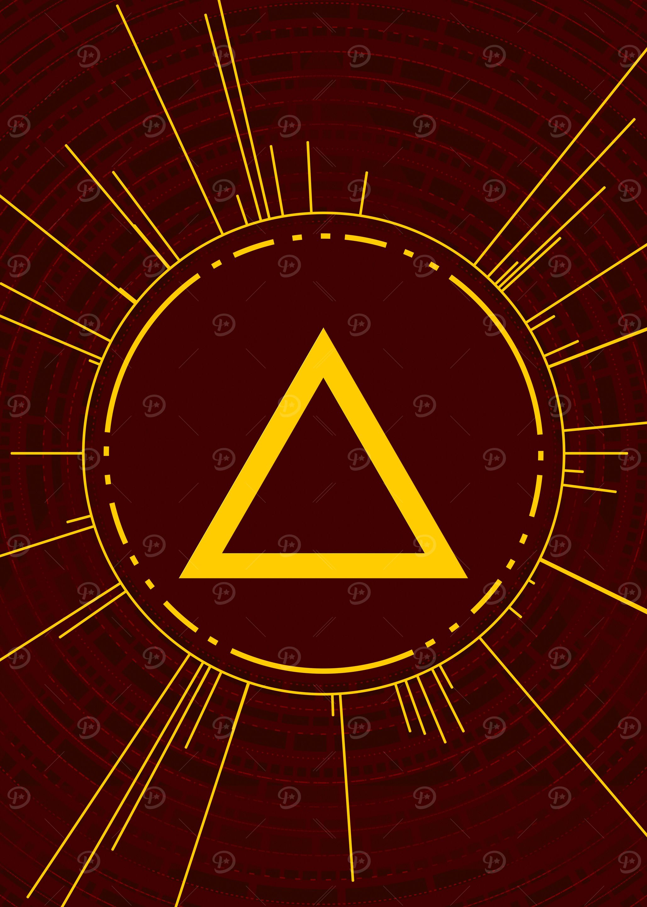 Yellow Gold Magic Glyph