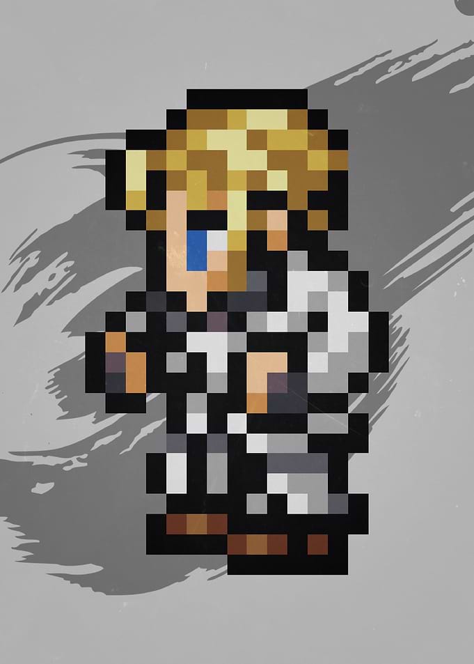 FF VII Rufus Pixel Sprite
