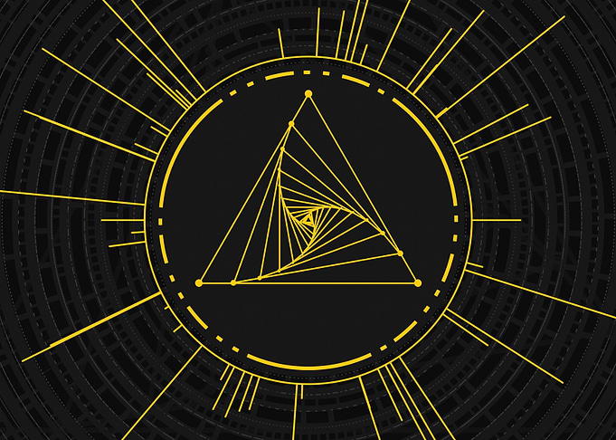 Gold Glyph Mandala Rune