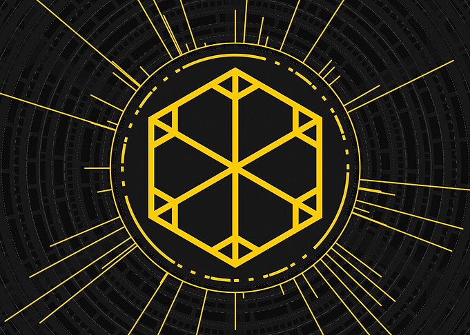 Gold Sacred Geometry Glyph