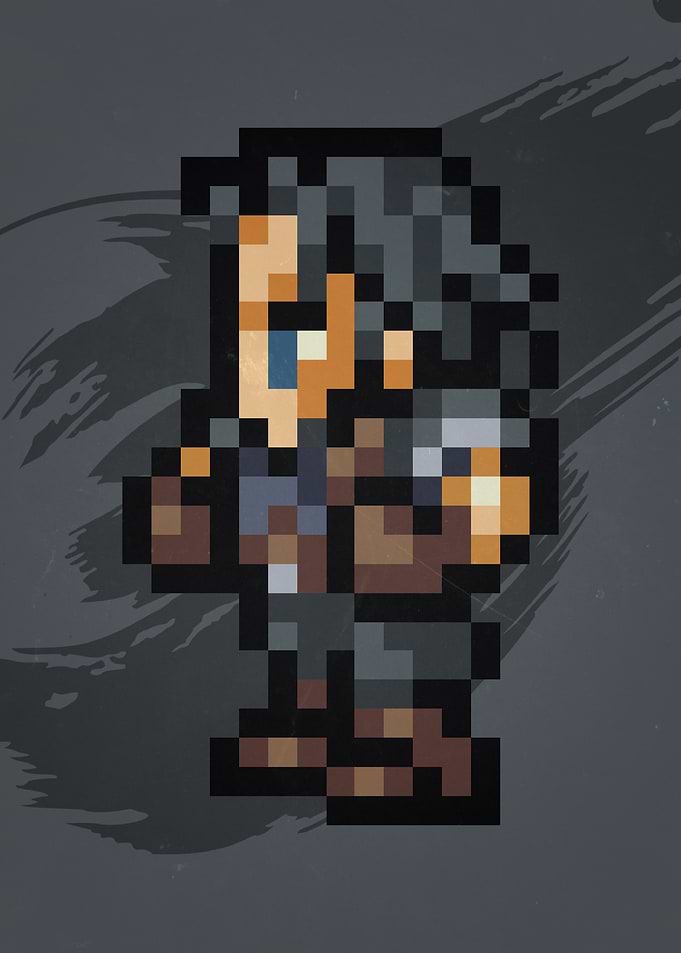 FF VII Angeal Pixel Sprite