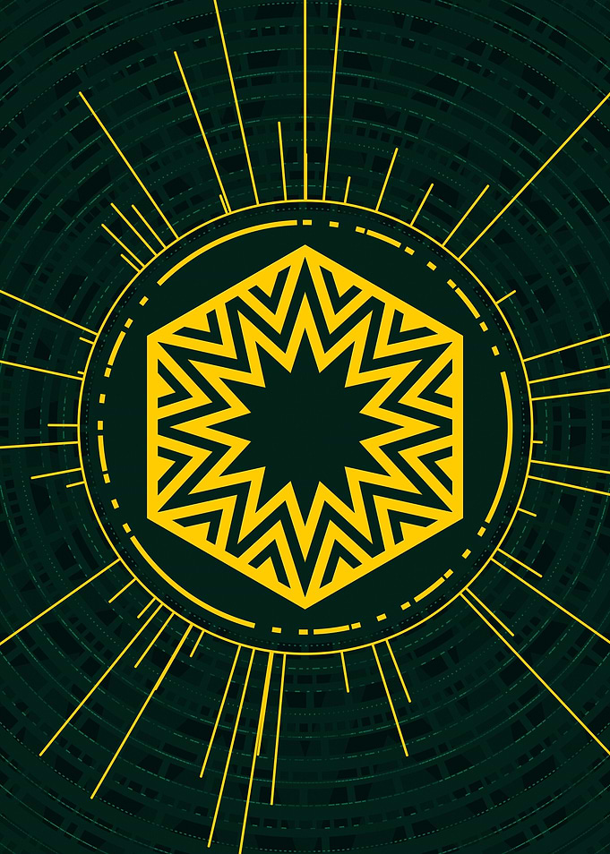 Yellow Gold Magic Glyph
