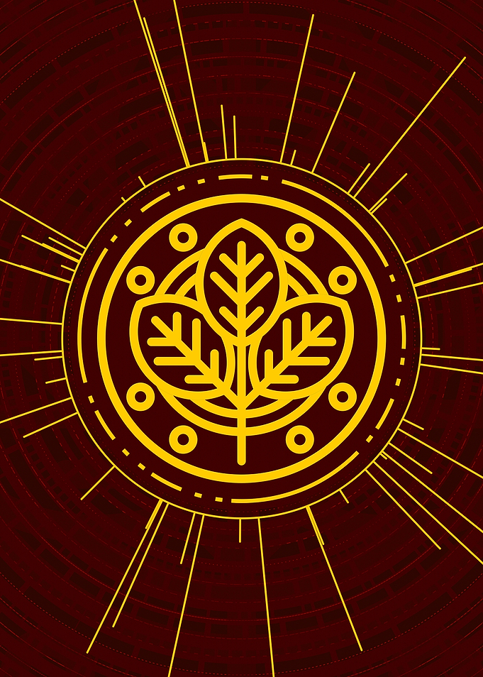 Yellow Glyph Mandala Rune
