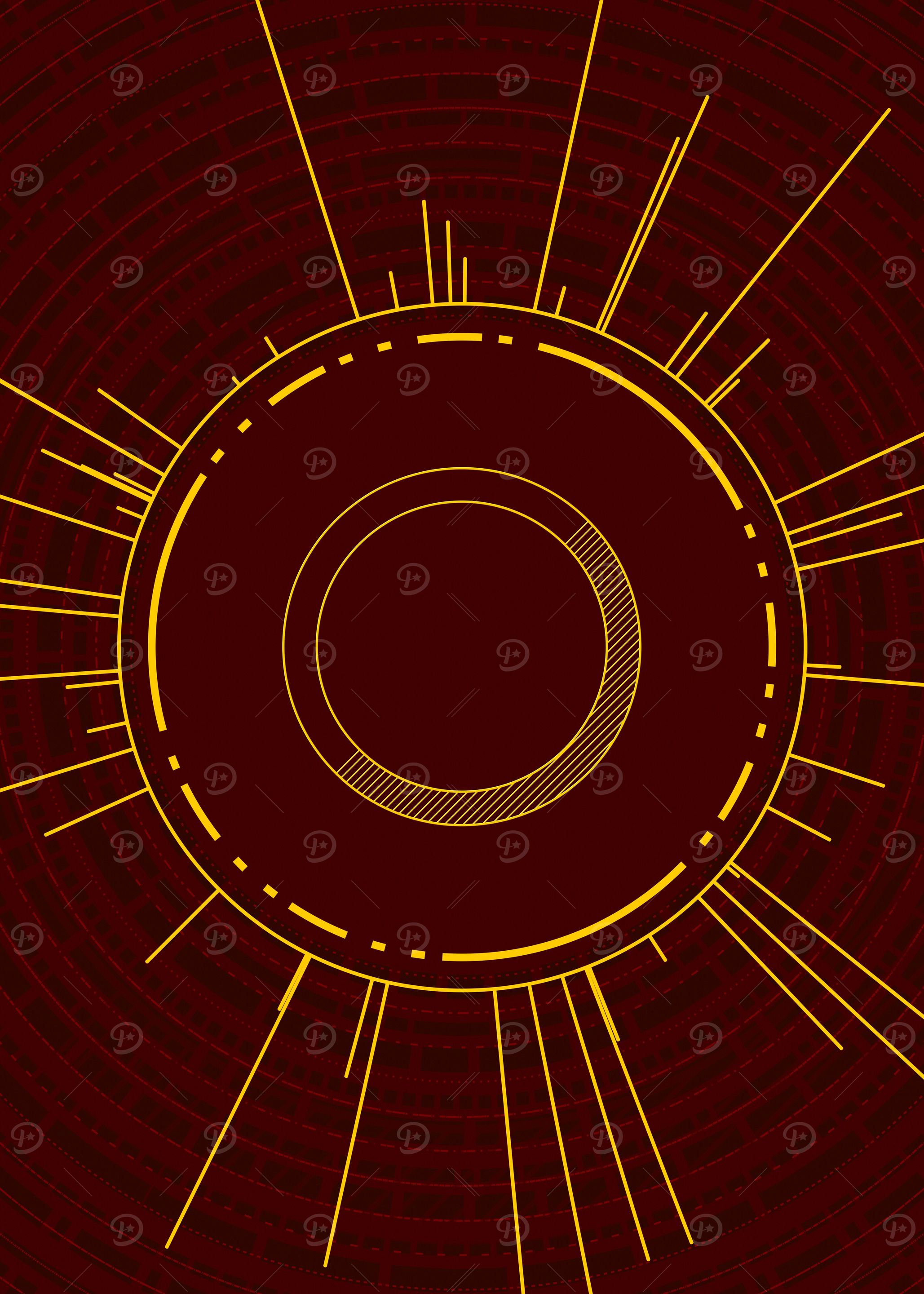 Yellow Gold Magic Glyph