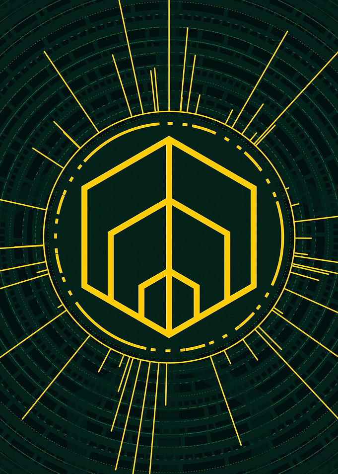 Gold Sacred Geometry Glyph