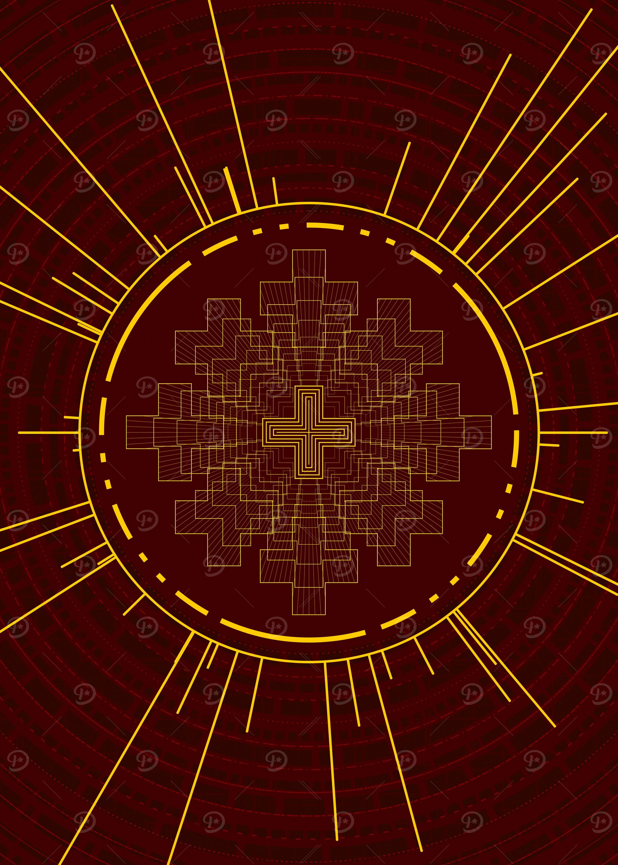 Yellow Gold Magic Glyph